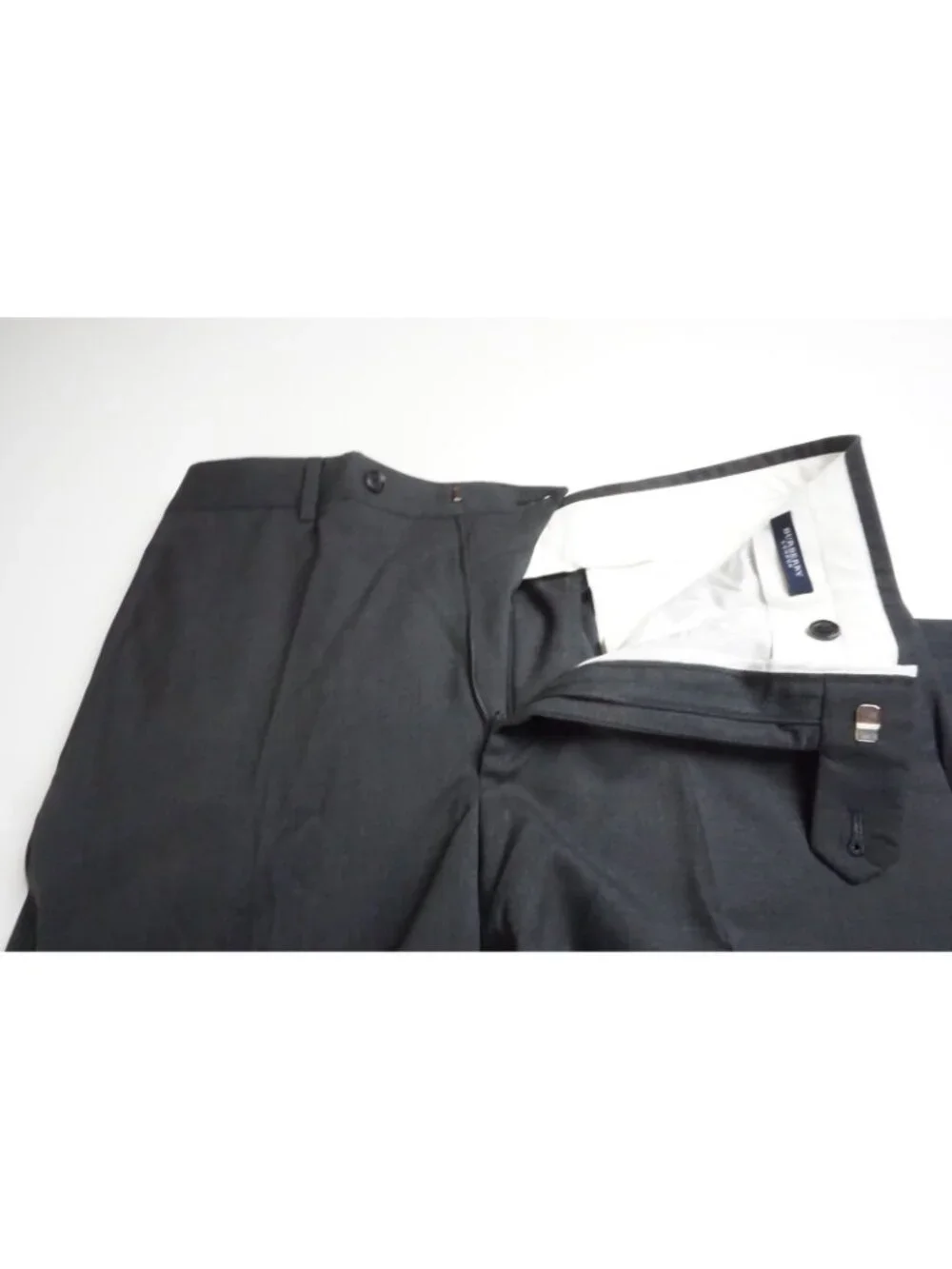 Burberry London Gray S140s Wool Blend 2 Pc Suit Jacket Pants Sz 38R BRAND NEW